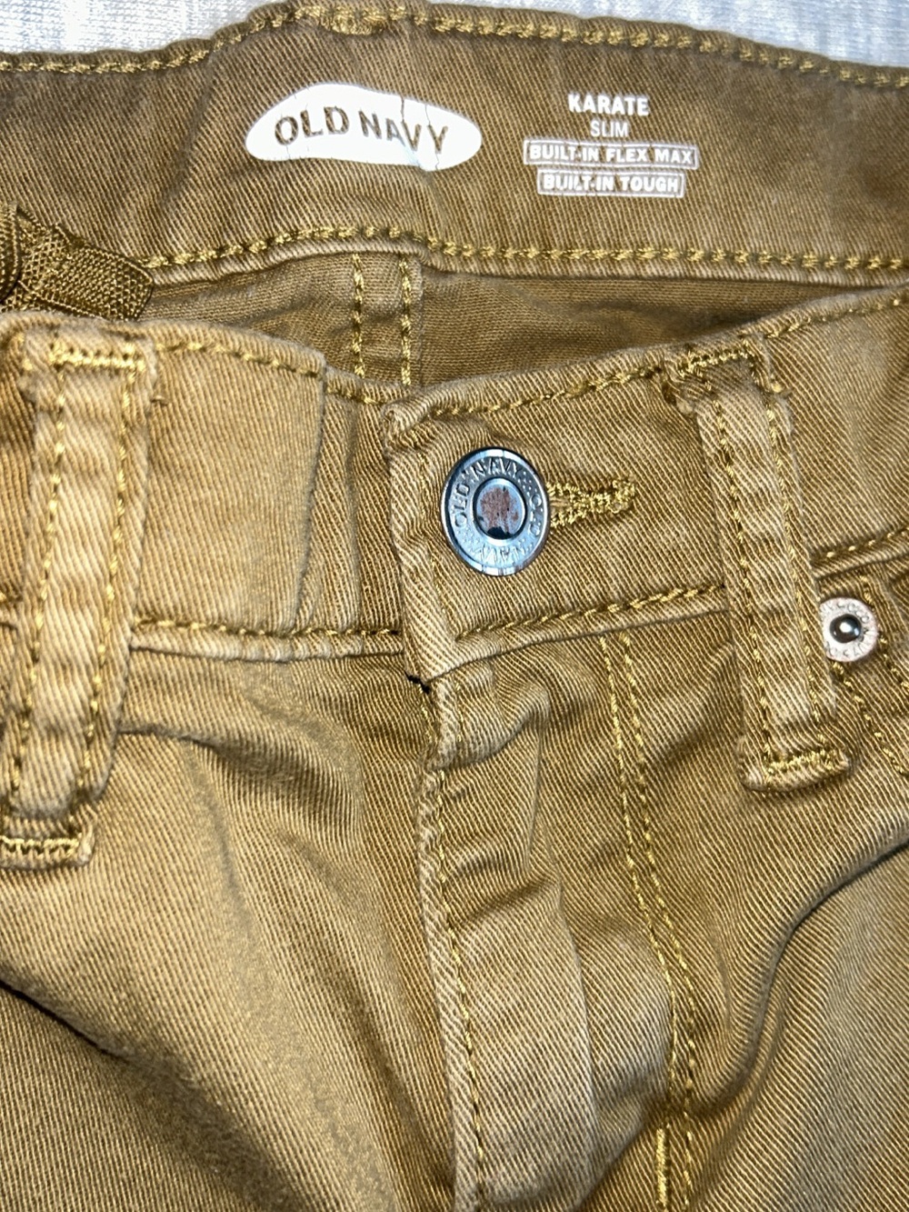 Old Navy Slim Karate Pants in Mustard